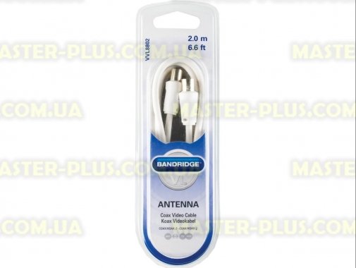 

Кабель мультимедийный Coax to Coax 2.0m Bandridge (VVL8802)