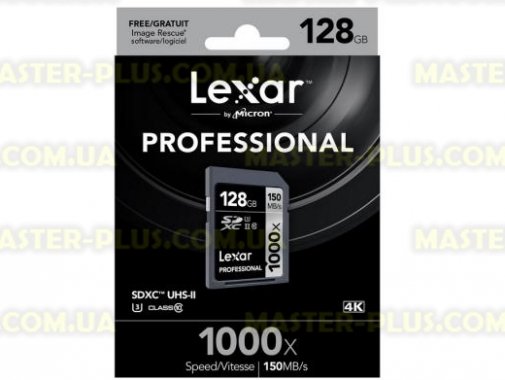 

Карта памяти Lexar 128GB SDXC class 10 UHS-II U3 4K (LSD128CRBEU1000)
