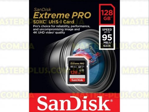 

Карта памяти SANDISK 128GB SDXC UHS-I U3 (SDSDXXG-128G-GN4IN)