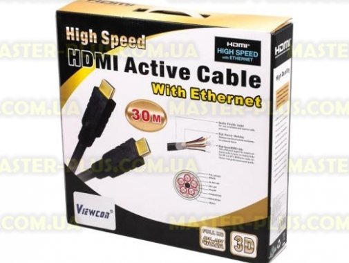 

Кабель мультимедийный HDMI to HDMI 30.0m Viewcon (VD 575-30м.)