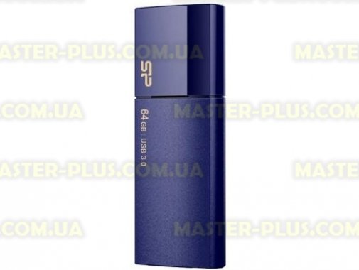 

USB флеш накопитель Silicon Power 64GB Blaze B05 Deep Blue USB 3.0 (SP064GBUF3B05V1D)