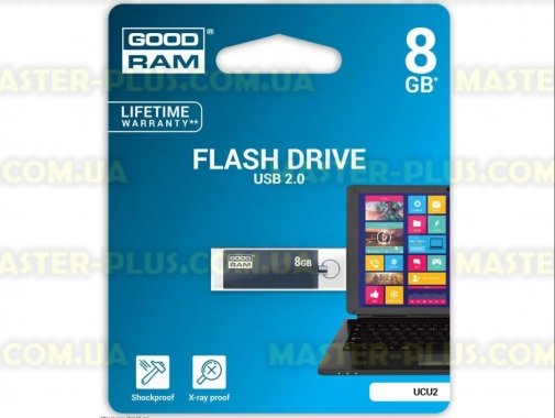 

USB флеш накопитель GOODRAM 8GB UCU2 Cube Graphite USB 2.0 (UCU2-0080E0R11)