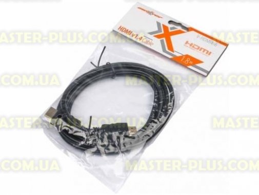 

Кабель мультимедийный HDMI to HDMI 1.8m Maxxter (V-HDMI4-6)