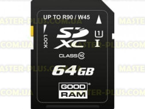 

Карта памяти GOODRAM 64GB SDXC Class 10 (SDC64GXC10GRR10)