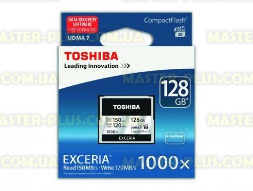 

Карта памяти TOSHIBA 128GB Compact Flash 1000X (CF-128GTGI(8)