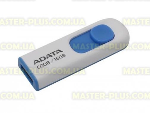 

USB флеш накопитель A-DATA 16GB C008 White USB 2.0 (AC008-16G-RWE)