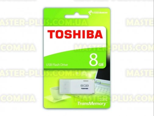 

USB флеш накопитель TOSHIBA 8GB Hayabusa White USB 2.0 (THN-U202W0080E4)