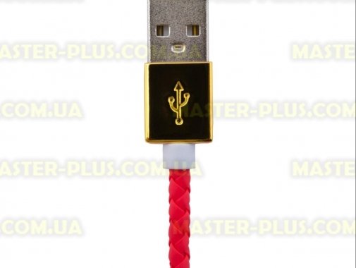 

Дата кабель LogicPower USB 2.0 -&gt; Lightning 1м R (кож. плетение) красный /Retail (5127)