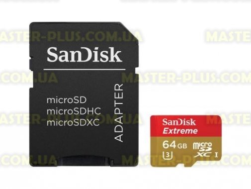 

Карта памяти SANDISK 64GB microSDHC Class 10 UHS-I (SDSQXNE-064G-GN6AA)