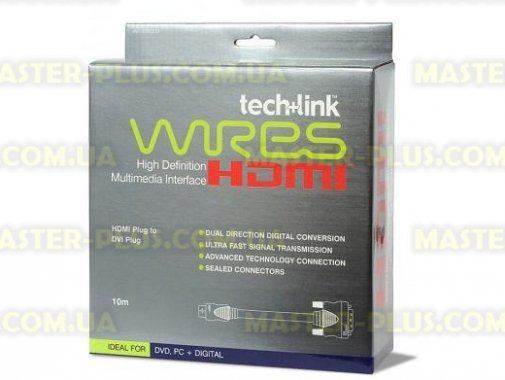 

Кабель мультимедийный HDMI to DVI 15.0m Techlink (690306)