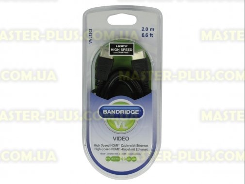 

Кабель мультимедийный HDMI to HDMI 2.0m Bandridge (VVL1202)