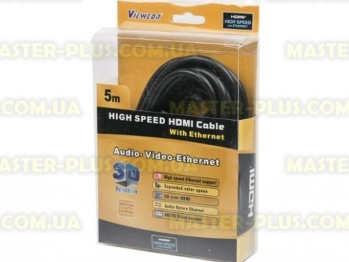 

Кабель мультимедийный HDMI to HDMI 5.0m Viewcon (VC-HDMI-160-5m)