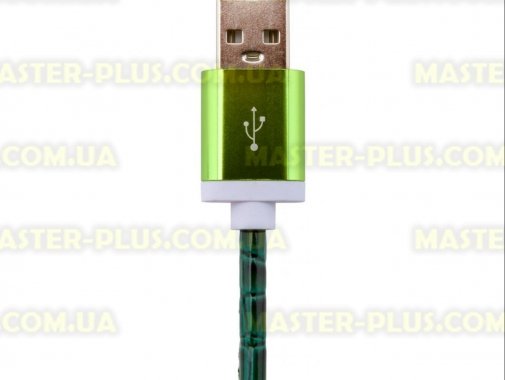 

Дата кабель LogicPower USB 2.0 -&gt; Lightning 1м Gr (кожа) зеленый /Retail (5137)