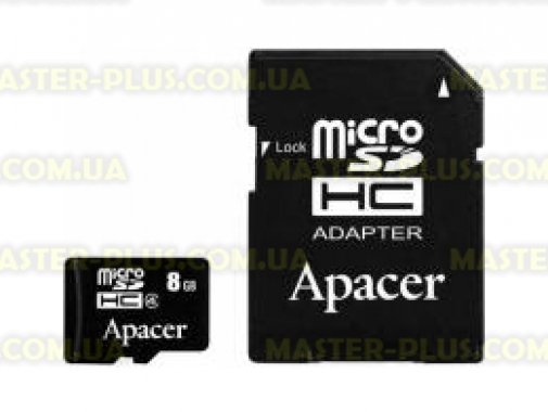 

Карта памяти Apacer microSDHC Class4 8GB w/ 1 Adapter RP (AP8GMCSH5-R)