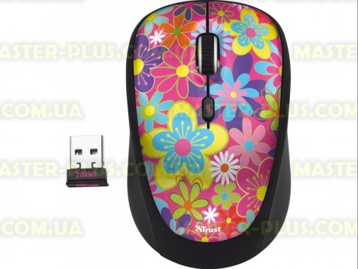 

Мышка Trust Yvi Wireless Mouse flower power (20250)