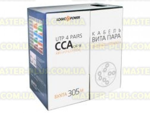 

Кабель UTP 305м cat.5e КВП(4*2*0,51)[СCA] LogicPower (1696)