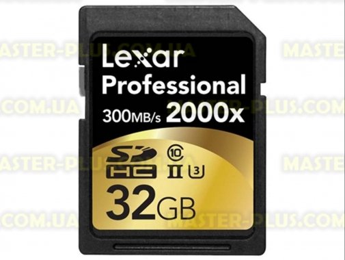 

Карта памяти Lexar 32GB SDHC class 10 UHS-II U3 (LSD32GCRBEU2000R)