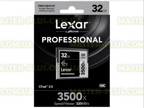

Карта памяти Lexar 32Gb Compact Flash 3500x Professional (LC32GCRBEU3500)