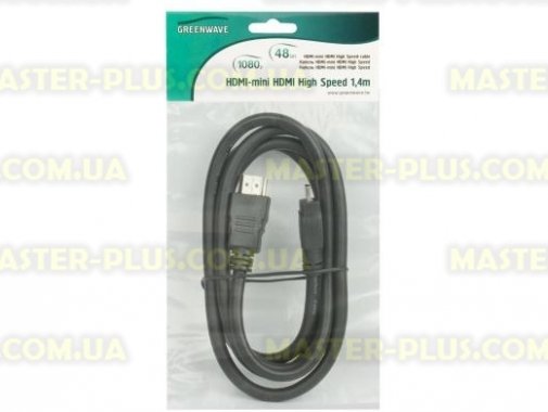 

Кабель мультимедийный HDMI A to HDMI C (mini), 1.4m Greenwave (R0004732)