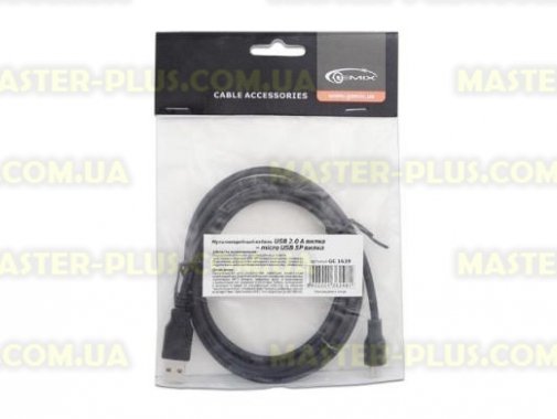 

Дата кабель USB 2.0 AF to Micro 5P GEMIX (Art.GC 1638)