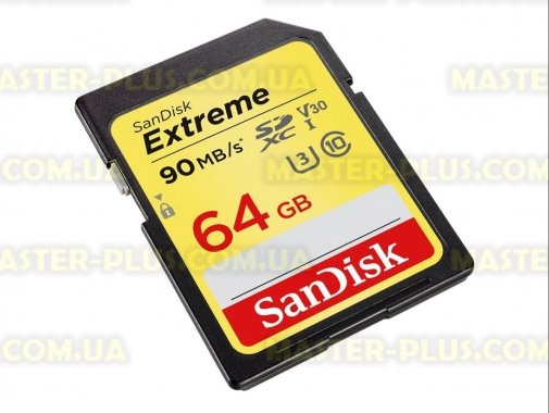 

Карта памяти SANDISK 64GB SDXC class 10 UHS-I U3 4K Extreme (SDSDXVE-064G-GNCIN)