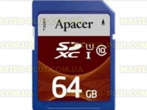 

Карта памяти Apacer SDXC UHS-I Class10 64GB RP (AP64GSDXC10U1-R)