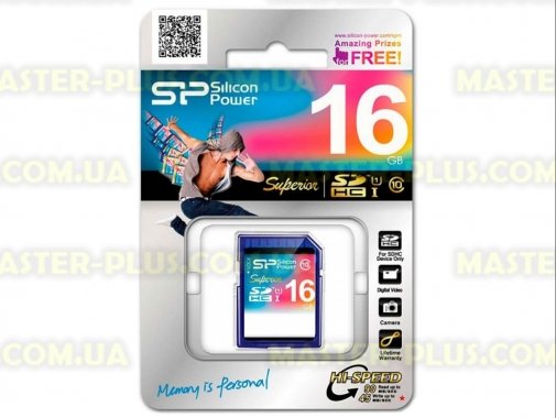 

Карта памяти Silicon Power 16GB SDHC Class10 UHS-I U1 (SP016GBSDHCU1V10)
