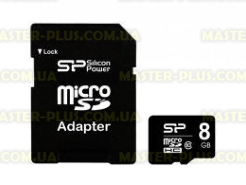

Карта памяти Silicon Power 8Gb microSDHC class 10 (SP008GBSTH010V10-SP)