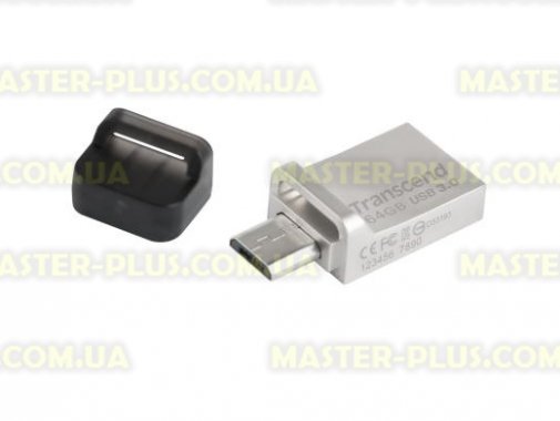 

USB флеш накопитель Transcend 64GB JetFlash OTG 880 Metal Silver USB 3.0 (TS64GJF880S)