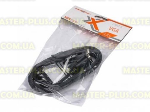 

Кабель мультимедийный VGA 1.8m Maxxter (V-VGA-6)