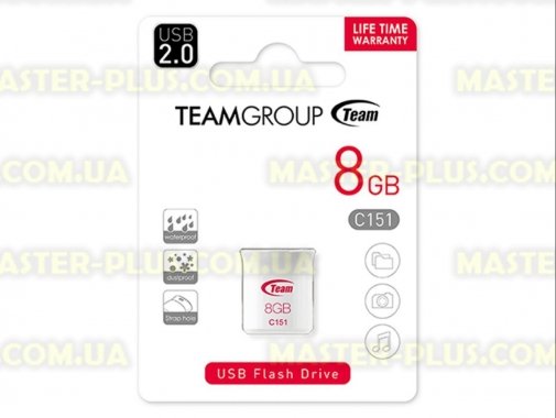 

USB флеш накопитель Team 8GB C151 USB 2.0 (TC1518GR01)
