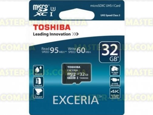

Карта памяти TOSHIBA 32GB microSD class 10 (SD-CX32UHS1(6A)