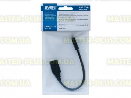 

Дата кабель USB 2.0 AF to Micro 5P OTG 0.1m SVEN (1300128)