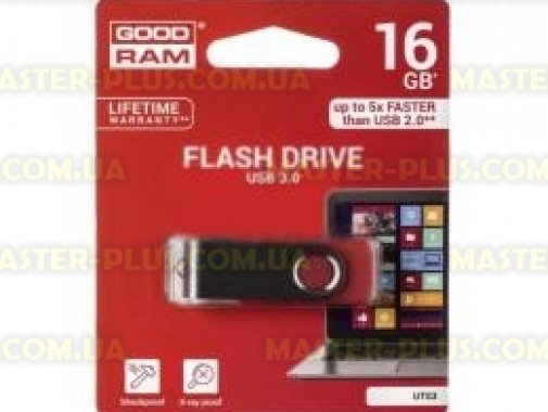 

USB флеш накопитель GOODRAM 16GB Twister Red USB 3.0 (UTS3-0160R0R11)