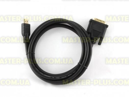 

Кабель мультимедийный HDMI to DVI 24+1pin M, 0.5m Cablexpert (CC-HDMI-DVI-0.5M)