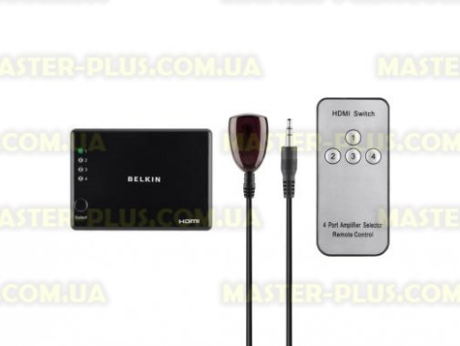 

Коммутатор видео Belkin HDMI SwitchBox High Speed w/Ethernet, (4 вх, 1 вых) (F3Y045bf)