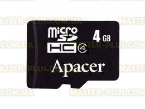 

Карта памяти 4Gb microSDHC class 4 Apacer (AP4GMCSH4-RA)