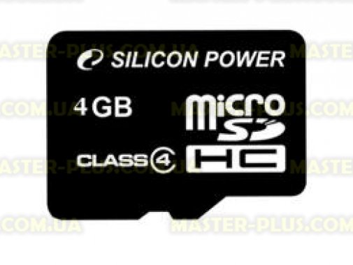 

Карта памяти Silicon Power 4Gb microSDHC class 4 (SP004GBSTH004V10)