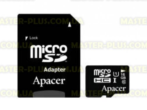 

Карта памяти Apacer 16GB microSDHC UHS-I Class10 w/ 1 Adapter RP (AP16GMCSH10U1-R)