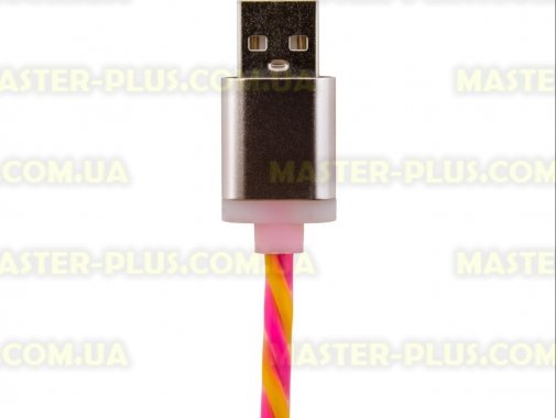 

Дата кабель LogicPower USB 2.0 -&gt; Lightning 1м Y-P(силикон) желто-розовый /Retai (5140)
