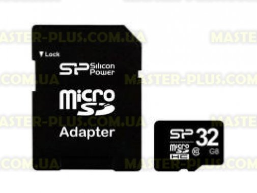 

Карта памяти Silicon Power 32Gb microSDHC class 10 (SP032GBSTH010V10-SP)